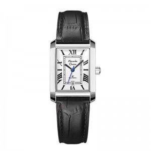 Alexandre Christie AC 8714 Silver White Leather Lady LDLSSSL